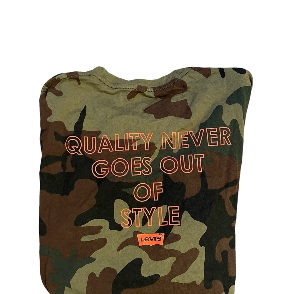 Levi's Men's/Unisex Camouflage With Orange Graphic, Long Sleeve T Shirt - Picture 2 of 7